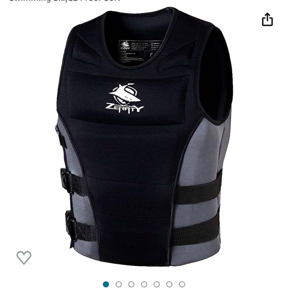 Life Jacket (Zeraty) Adult Unisex Impact Vest for Floating Swimming Ski CE Proof